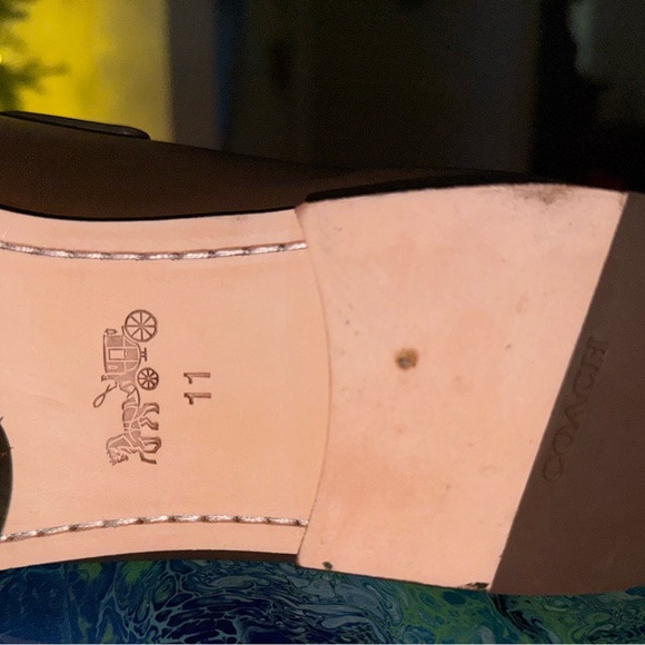 Coach Tanner Leather Loafers Saddle Brown Size 11D (CS020) (NIB) - Picture 11 of 13